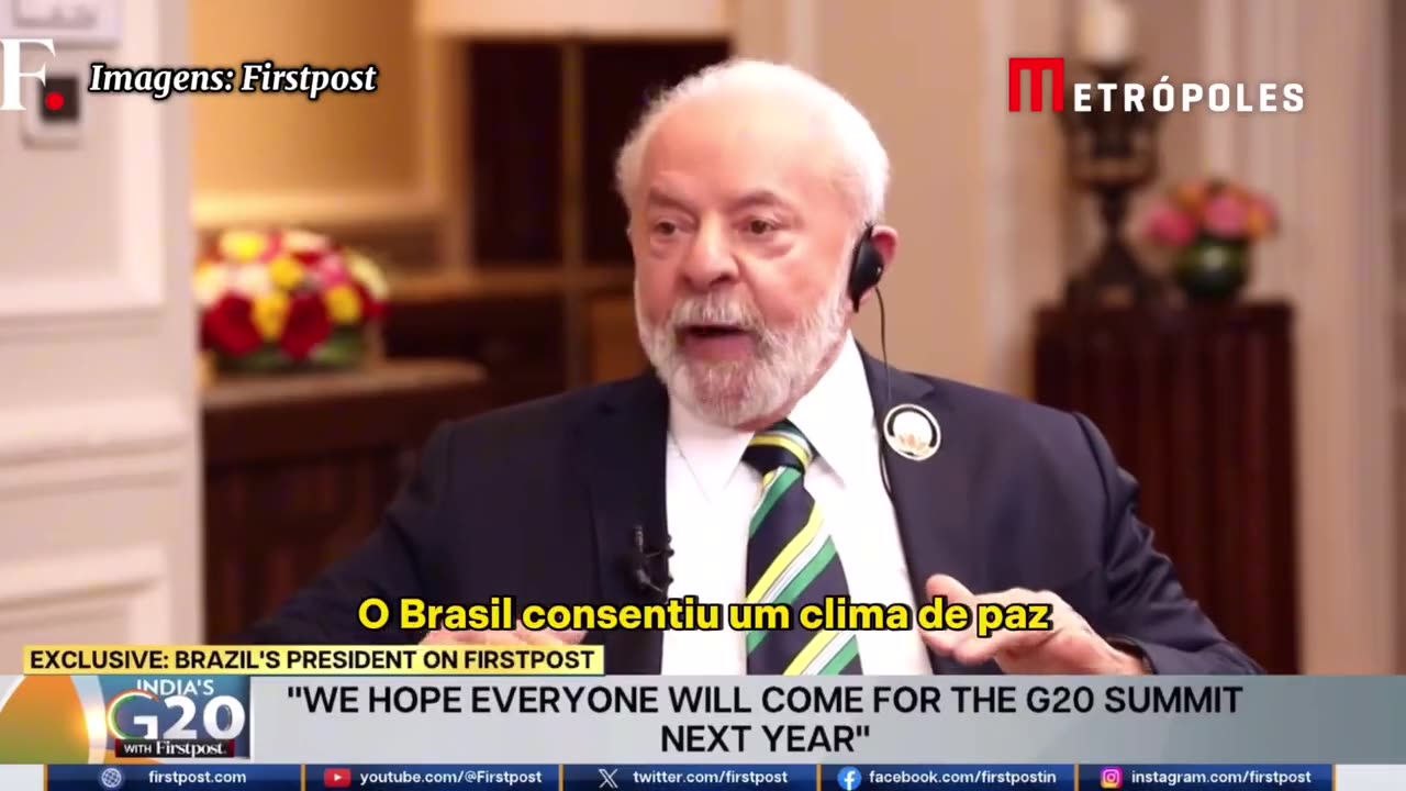 "If I am president, if he (Putin) comes to Brazil, he will not be arrested," says Lula.