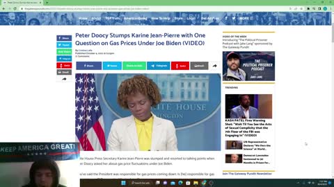 Karine Jean Pierre Fails, Biden Administration is heading the US into a Depression...