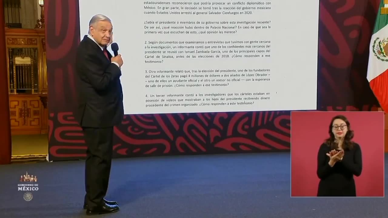AMLO arremete contra el 'NYT' por reportaje sobre el presunto financiamiento del narco a su campaña