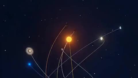 Here's how our solar system travelling through space looks like