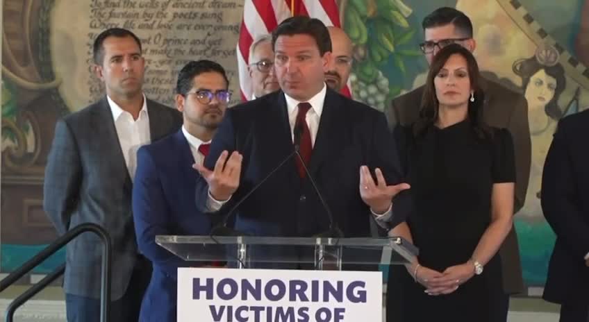 Ron DeSantis signs a bill that designates November 7th as "Victims of Communism Day"