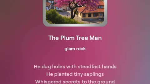 The Plum Tree Man