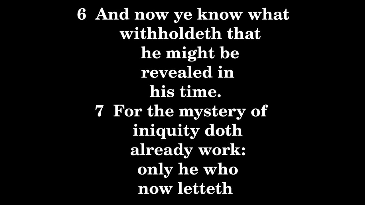 2 Thessalonians 2 King James version