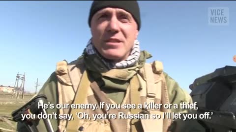 Ukraine soldier having Russian blood