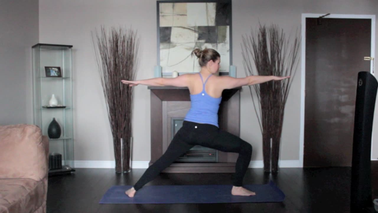 yoga pose - warrior two right