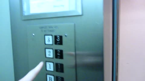 Antique Dover Hydraulic elevator at Westbrook Music Building UNL
