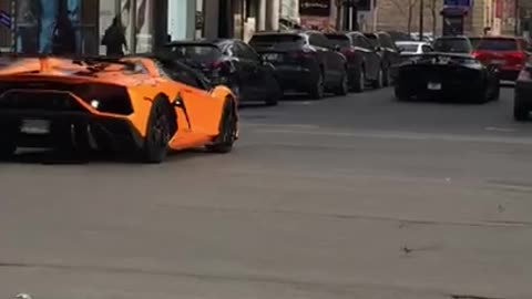 59_LOUD Aventadors TAKEOVER downtown #shorts