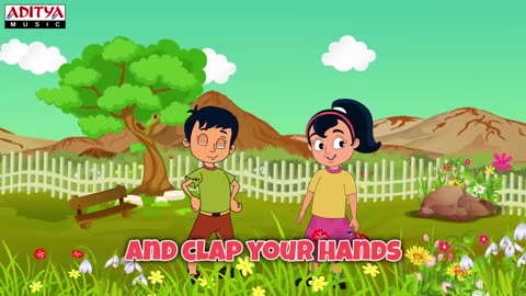 Clap your hands nursery rhyme song for kids