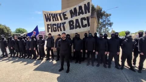 Australian nationalists held a "White man fight back" protest in the small town of Corowa, NSW,