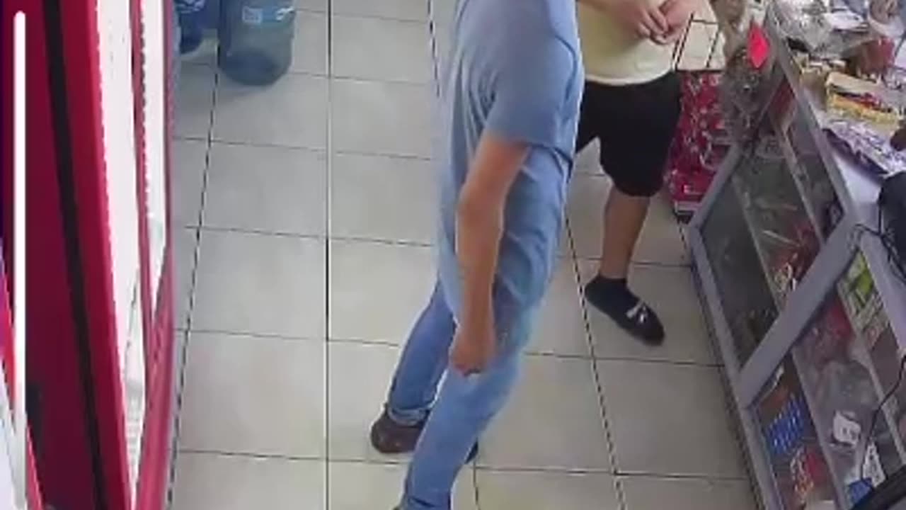 Customer Drops a Bottle At The Register