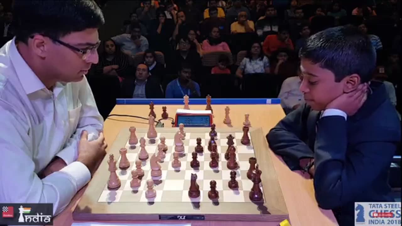 Rematch: Vishy Anand Vs Praggnanadhaa | Tata Steel Chess India 2018