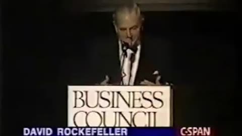 DAVID ROCKEFELLER ON POPULATION CONTROL