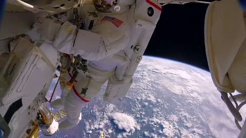 Astronauts accidentally lose a shield in space