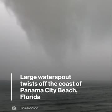 Waterspout seen off coast of Florida