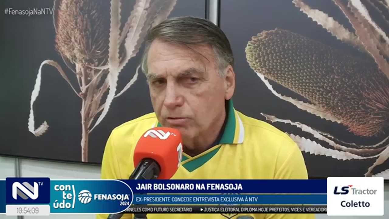 Bolsonaro na Fenasoja, em Santa Rosa, RS