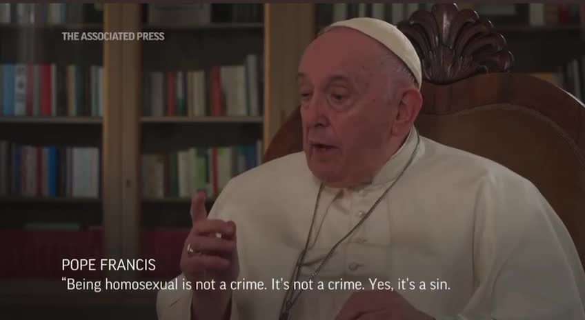Pope Francis criticized laws that criminalize homosexuality as “unjust”