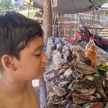 Delicious fresh Saang (Spider Conch) at Tubajon, Laguindingan, Misamis Oriental. A seaside treat!