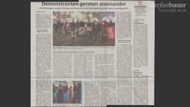 Spaziergänger in Rosenheim und wie "das System" dagegen vorgeht