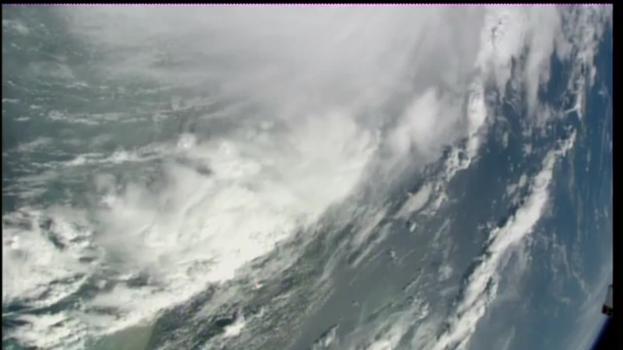 HURRICANE IDALIA is seen from the international space station