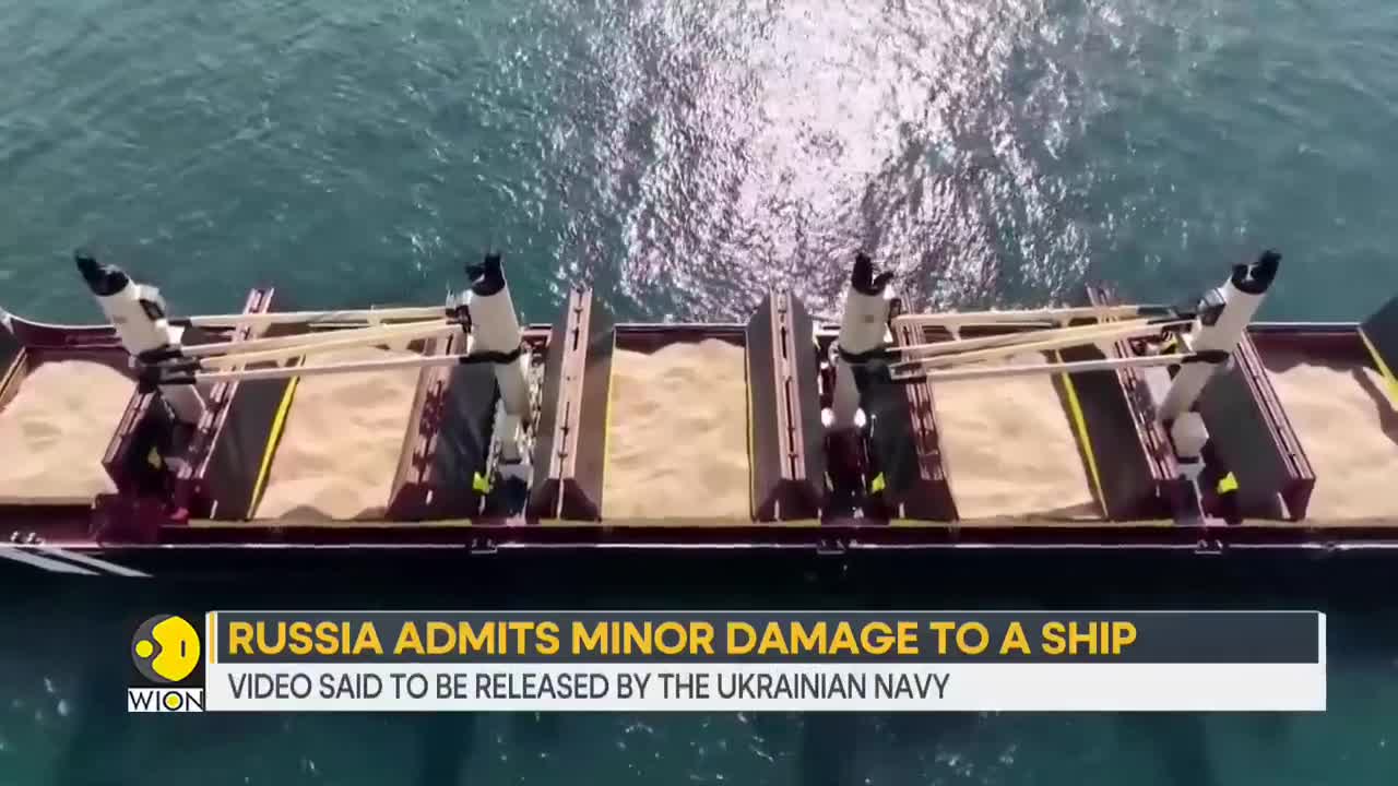 Footage shows Kamikaze drone attack on Russia's black sea fleet _ WION