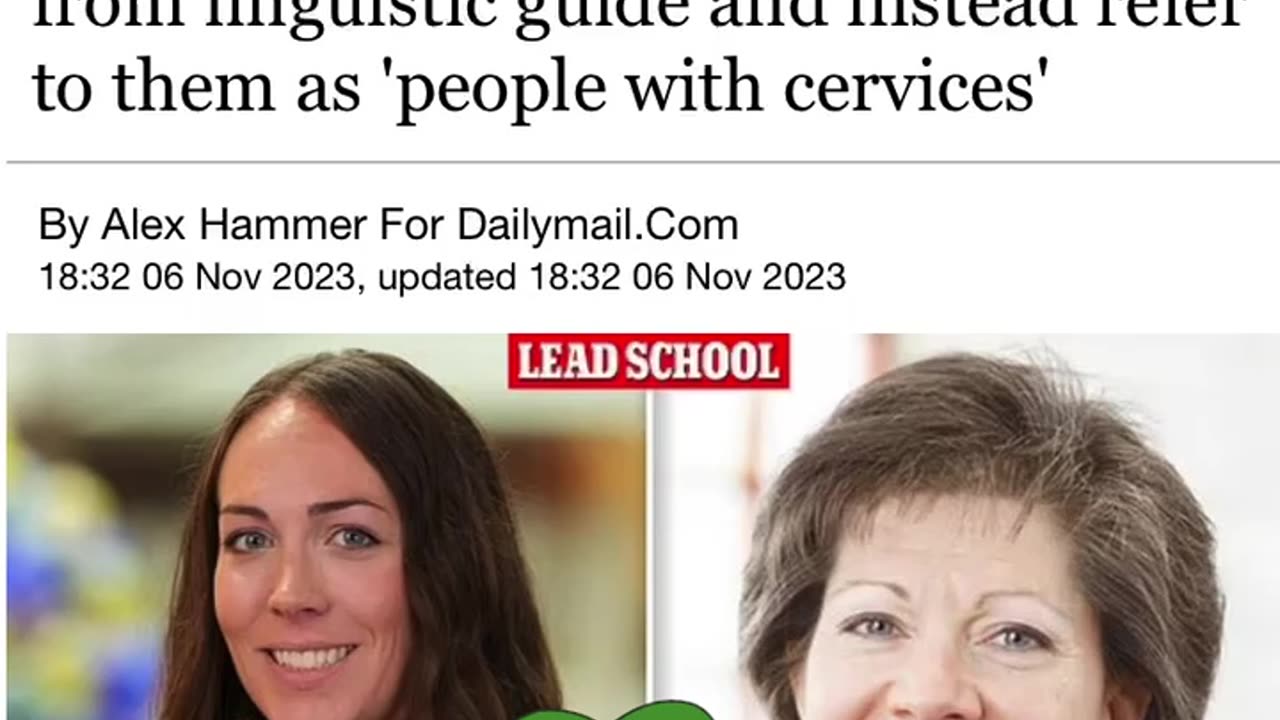 NewsFlash - Indiana University Medical School Erases “Women” from the Linguistic Guide - Women are Now Referred to as “People with Cervices”
