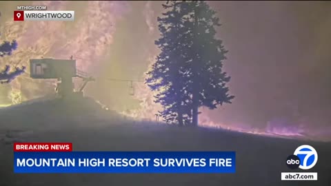 Mountain High Resort survives after Bridge Fire destroys homes in Wrightwood