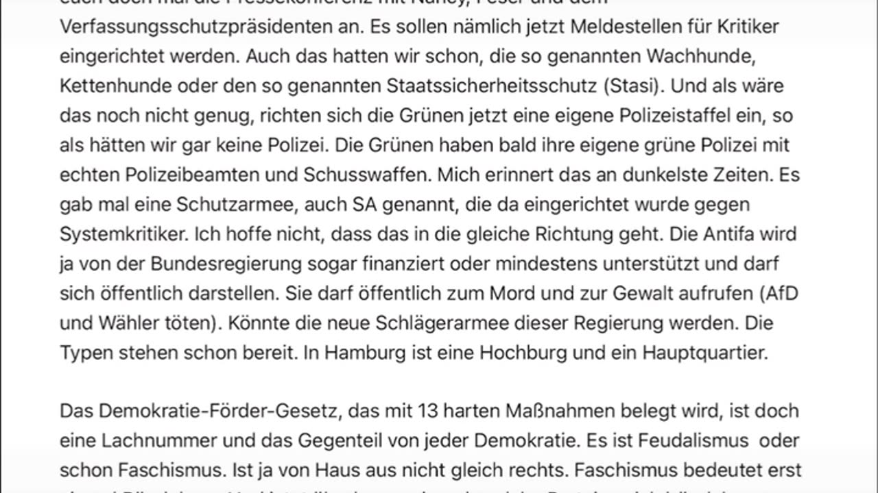 Demokratie - Förder Gesetz in Deutschland – Feudalismus oder Faschismus?