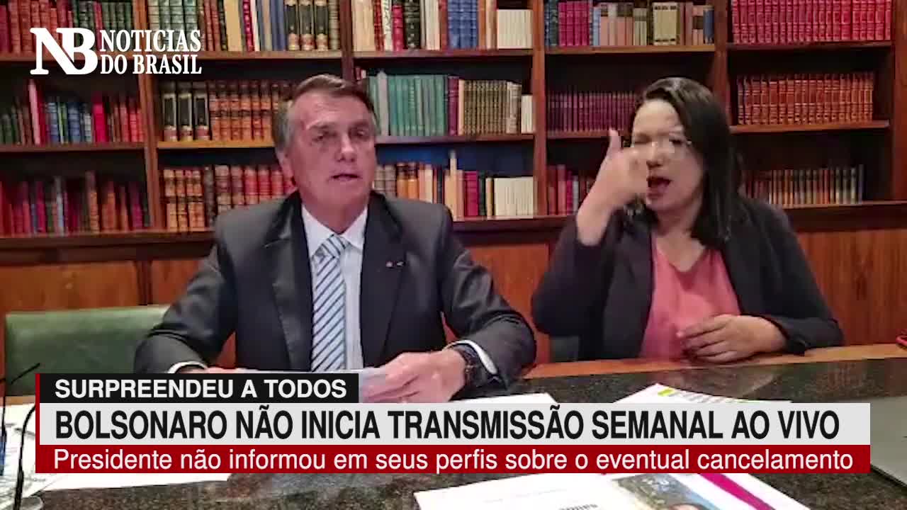 Bolsonaro surpreende e tradicional Live Semanal não é transmitida