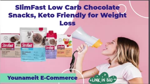 SlimFast Low Carb Chocolate Snacks, Keto Friendly for Weight