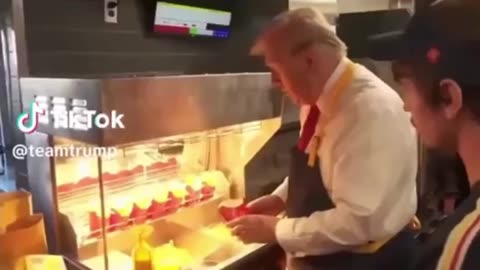 President Trump works a shift at McDonald’s