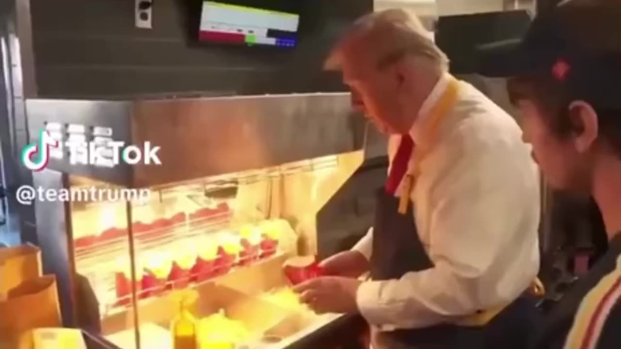 President Trump works a shift at McDonald’s