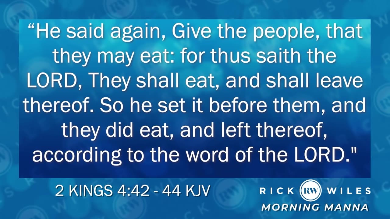 Morning Manna - May 24, 2023