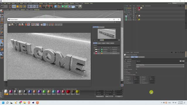 Welcome Art Design in Cinema 4D by #msbgrafix