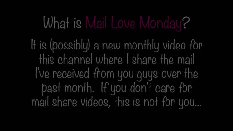 Mail Love Monday (May 2013) (2013-06-03)