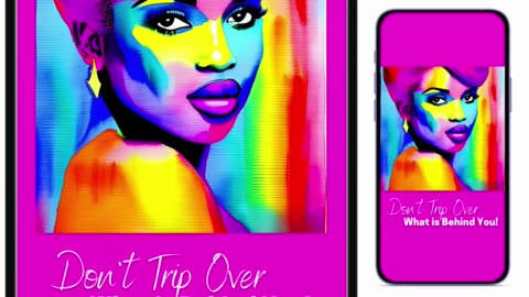 Don't Trip Over What is Behind You! Wall Art / Print and Phone Wallpaper Instant Download ❤️