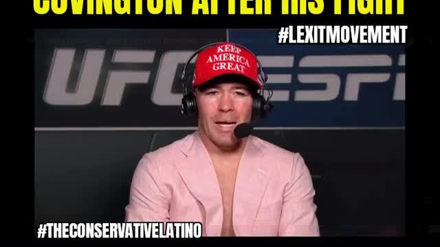 Colby Covington gets a victory call