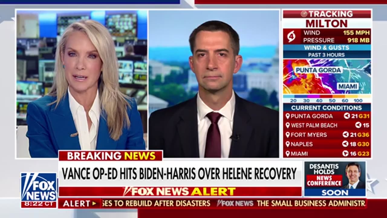 Tom Cotton calls out Dems for being 'overmatched' by hurricanes