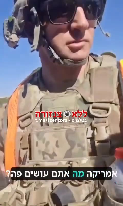 A Moldovan farmer tells an American "peacekeeping" soldier to go home