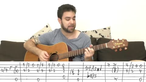 Fingerstyle Tutorial- Amazing Grace - Guitar Lesson w- TAB