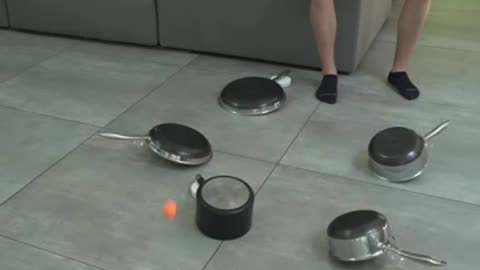 Ping pong trick shot