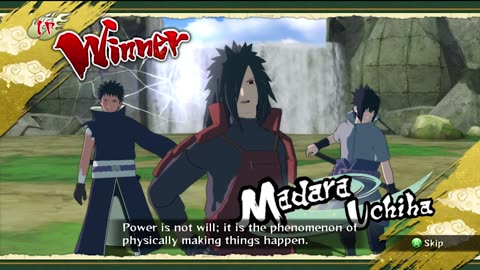 NINJA STORM REVOLUTION MADARA UCHIHA ULTIMATE JUTSU SHATTERED HEAVEN