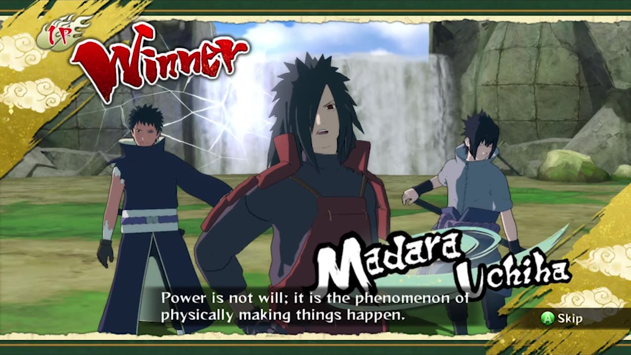 NINJA STORM REVOLUTION MADARA UCHIHA ULTIMATE JUTSU SHATTERED HEAVEN