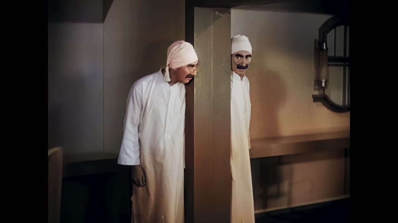 The Marx Brothers Duck Soup 1933 scene colorized remastered 4k