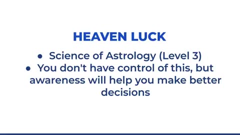 Increase your luck