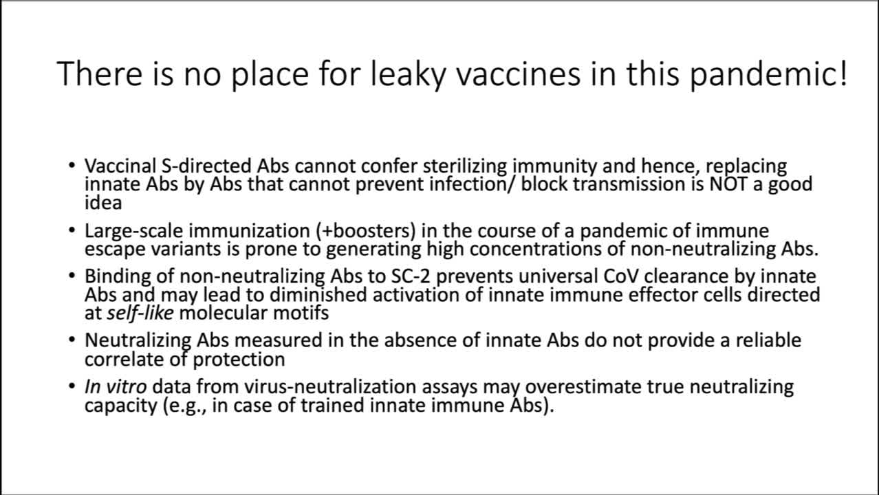 Vaccinologist Geert Vanden Bossche Detailing The Difference Between Unvaccinated And Vaccinated People