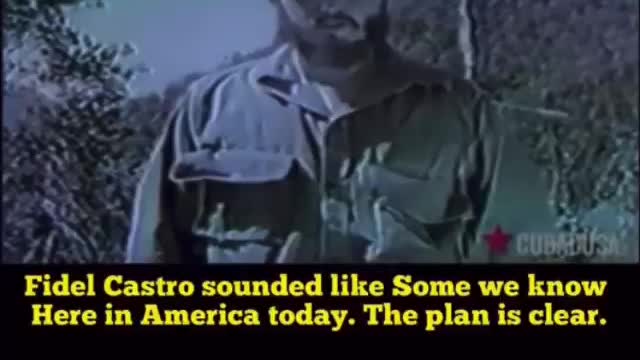 Castro sounds exactly like American socialists