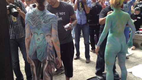 Body Painting Day at Columbus Circle 2014