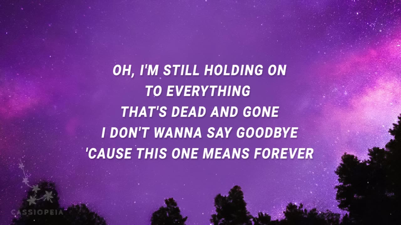 Benson Boone - I don't wanna say goodbye cause this one means forever (In the Stars) (Lyrics)