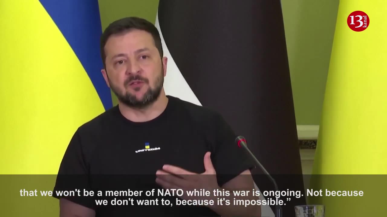 Ukraine's Zelenskiy: NATO membership 'impossible' until Russia war ends