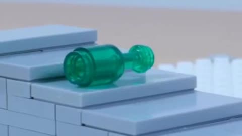 Lego crushed bottles